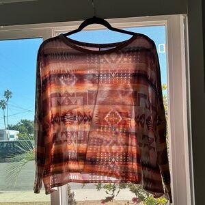 Women's Multicolor Geometric Top